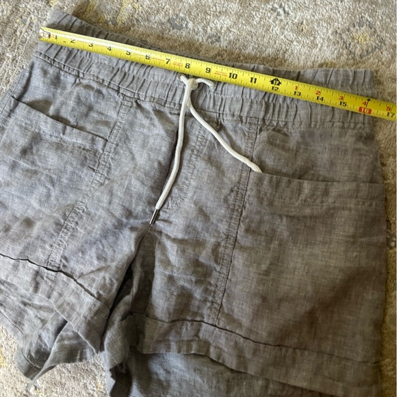 Athleta Cabo Linen 4" Short Women's 10 Gray - Picture 8 of 10